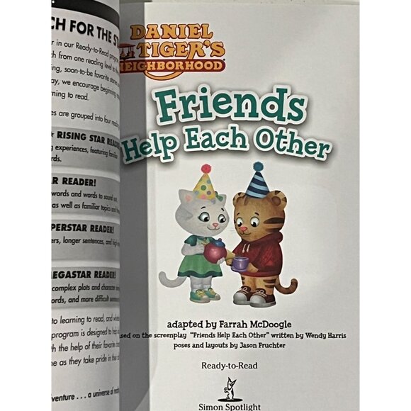 Friends Help Each Other Daniel Tigers Neighborhood Book Kid Fiction Early Reader - Picture 5 of 9